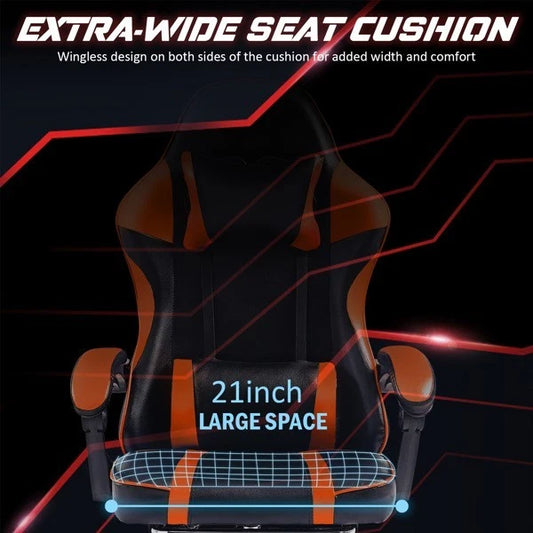 Gaming Chair Ergonomic Computer Office Chair Recliner Swivel Seat