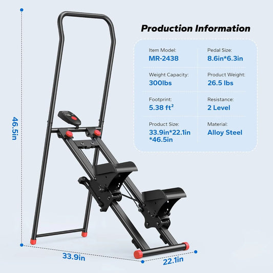 Holiday Sale🎉NEW Version Vertical Climber Stair Stepper Machine For Home Gym Exercise