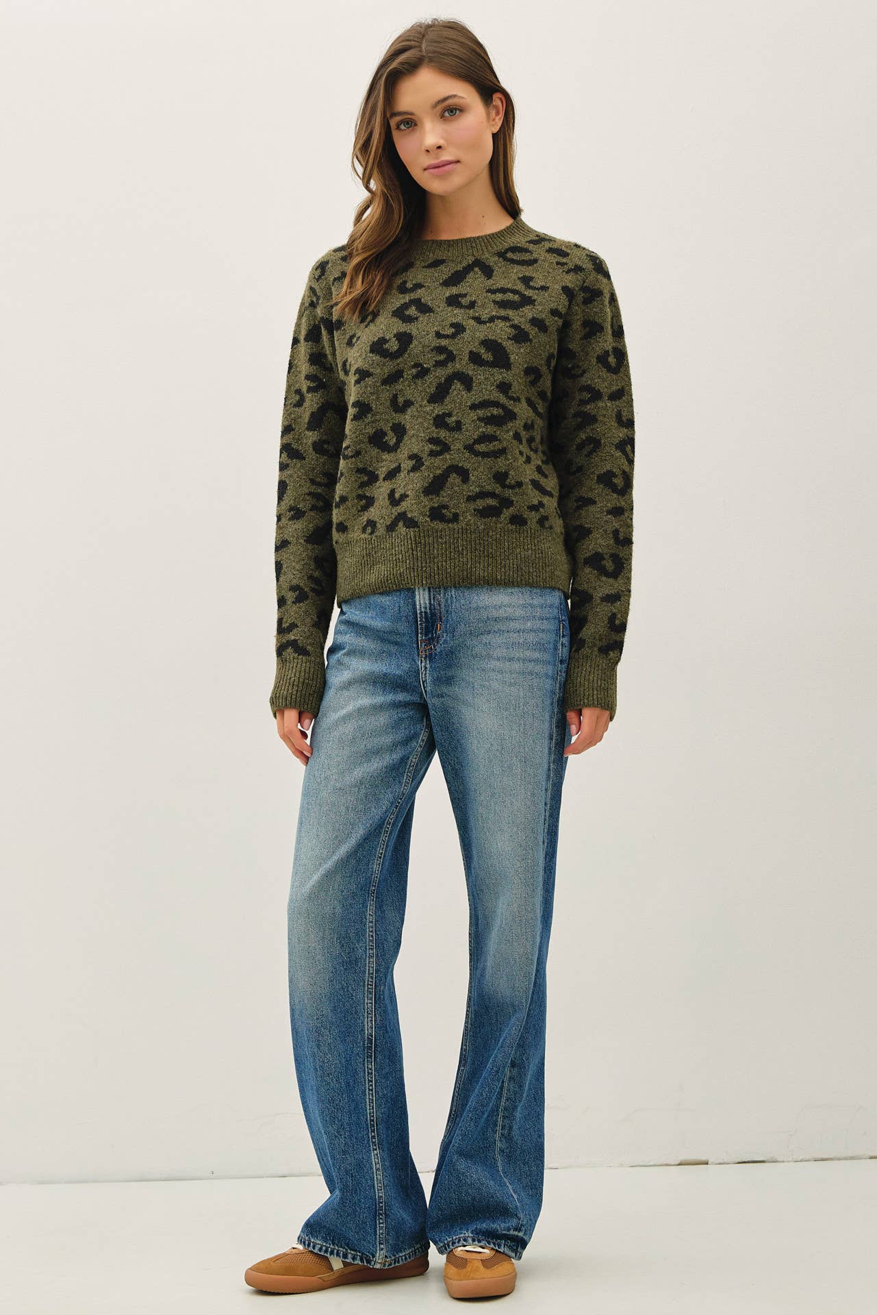 Leopard jaquard Sweater