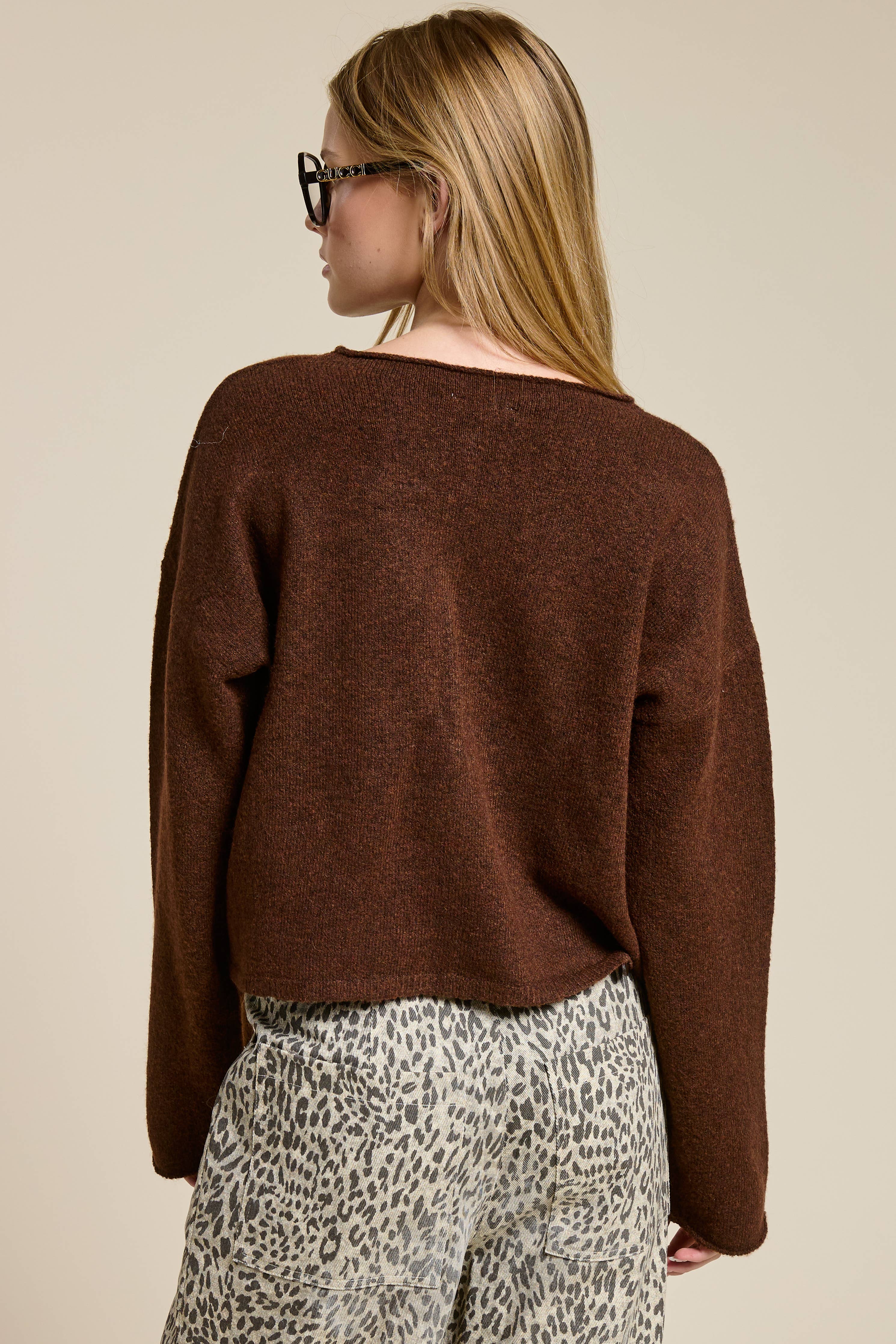 Essential Button Down Cardigan Top: