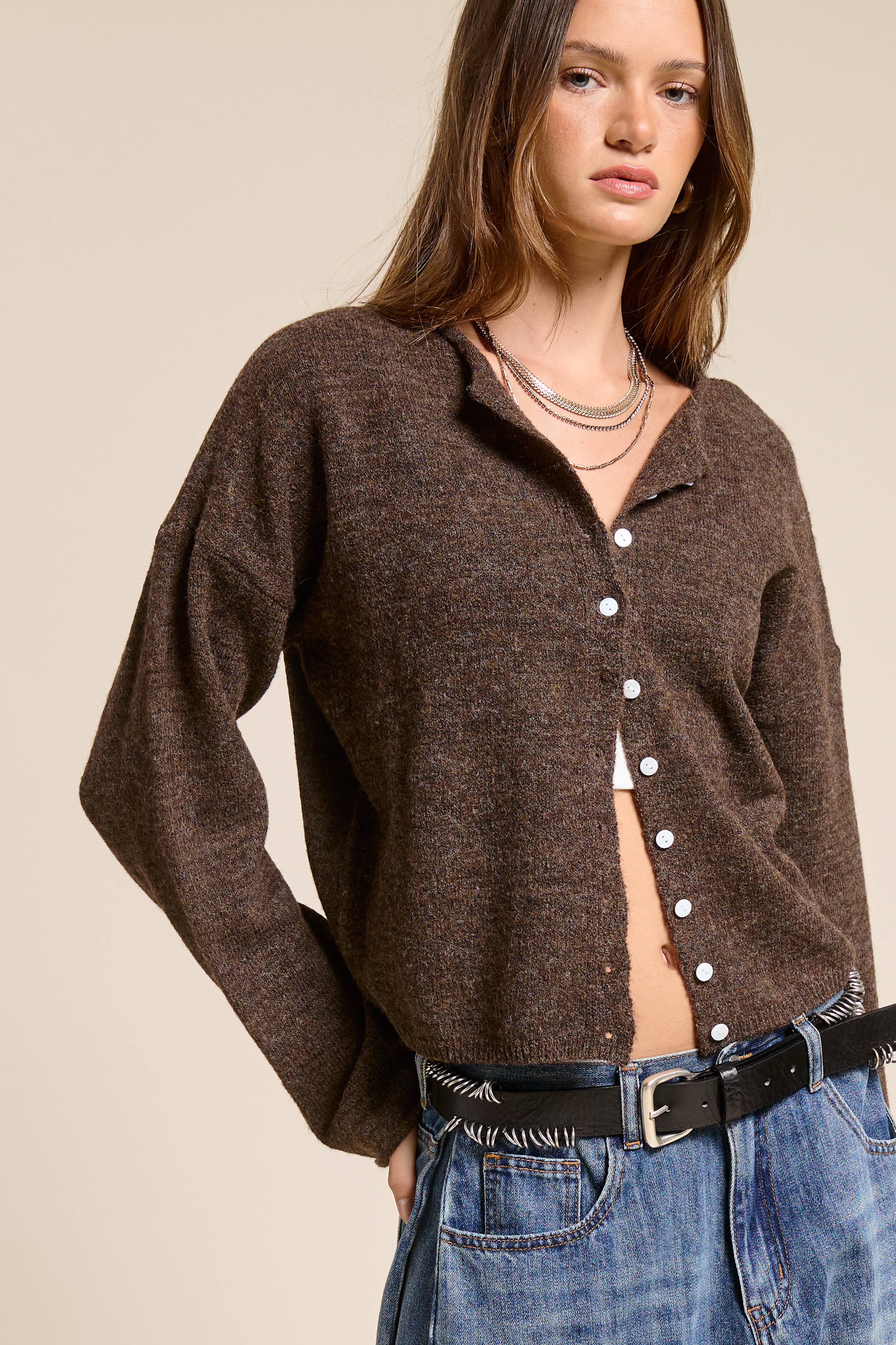 Essential Button Down Cardigan