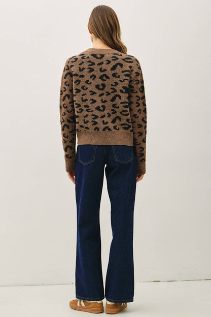 Leopard jaquard Sweater