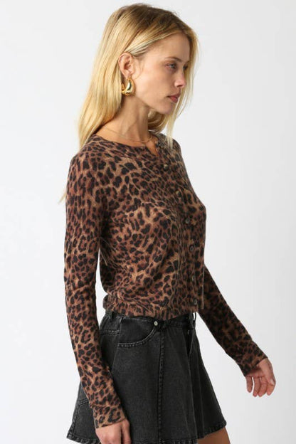 Christine Leopard Knit Top