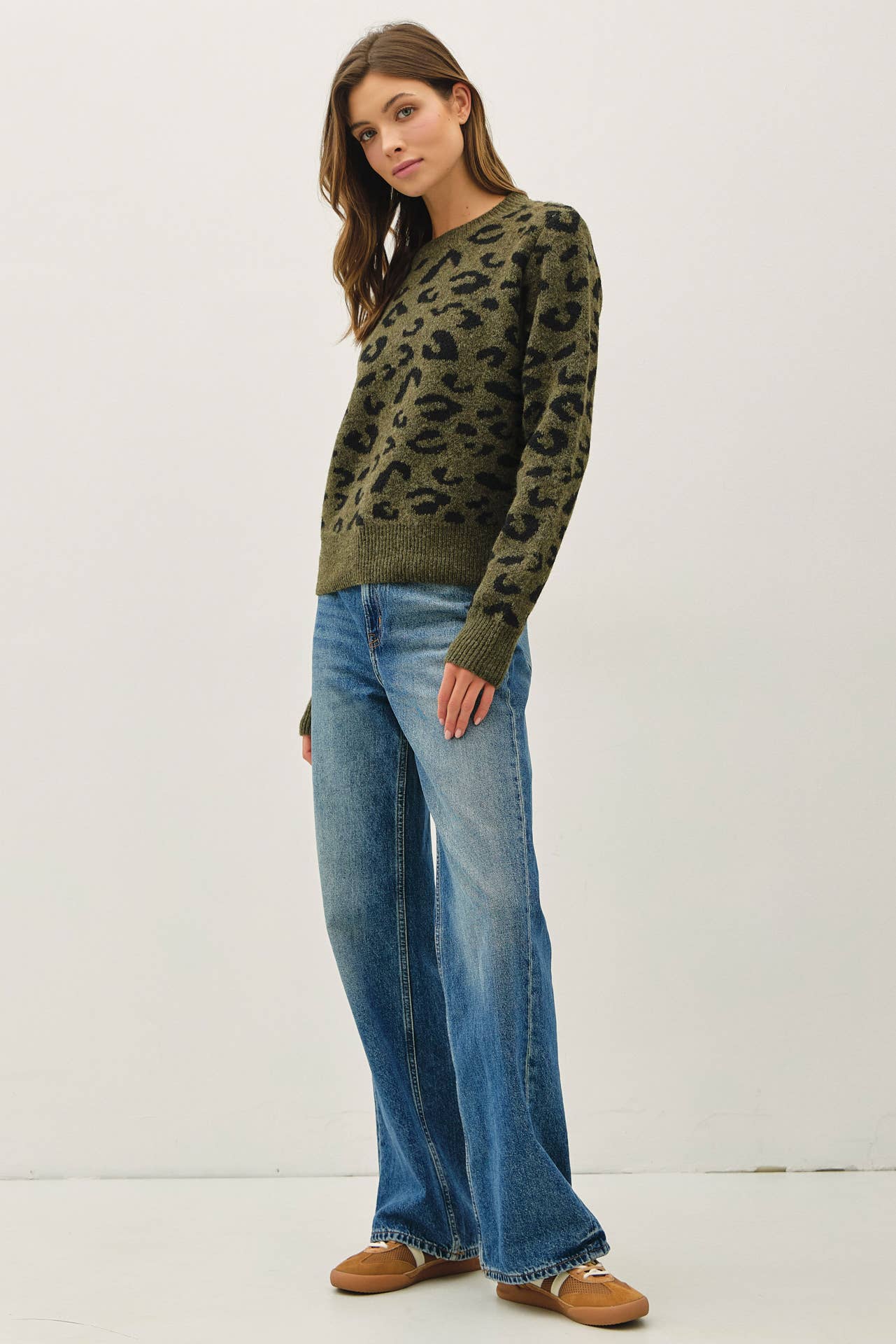 Leopard jaquard Sweater