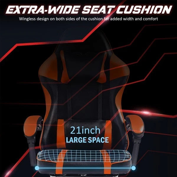 Gaming Chair Ergonomic Computer Office Chair Recliner Swivel Seat