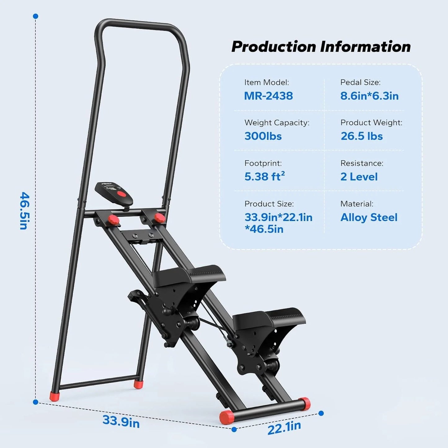 Holiday Sale🎉NEW Version Vertical Climber Stair Stepper Machine For Home Gym Exercise