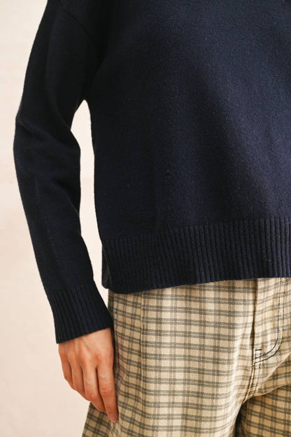 Red Mock Neck Sweater