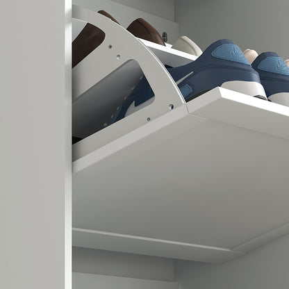 Modern Shoe Cabinet with 3 Flip Drawers for 12-18 Pairs of Shoes