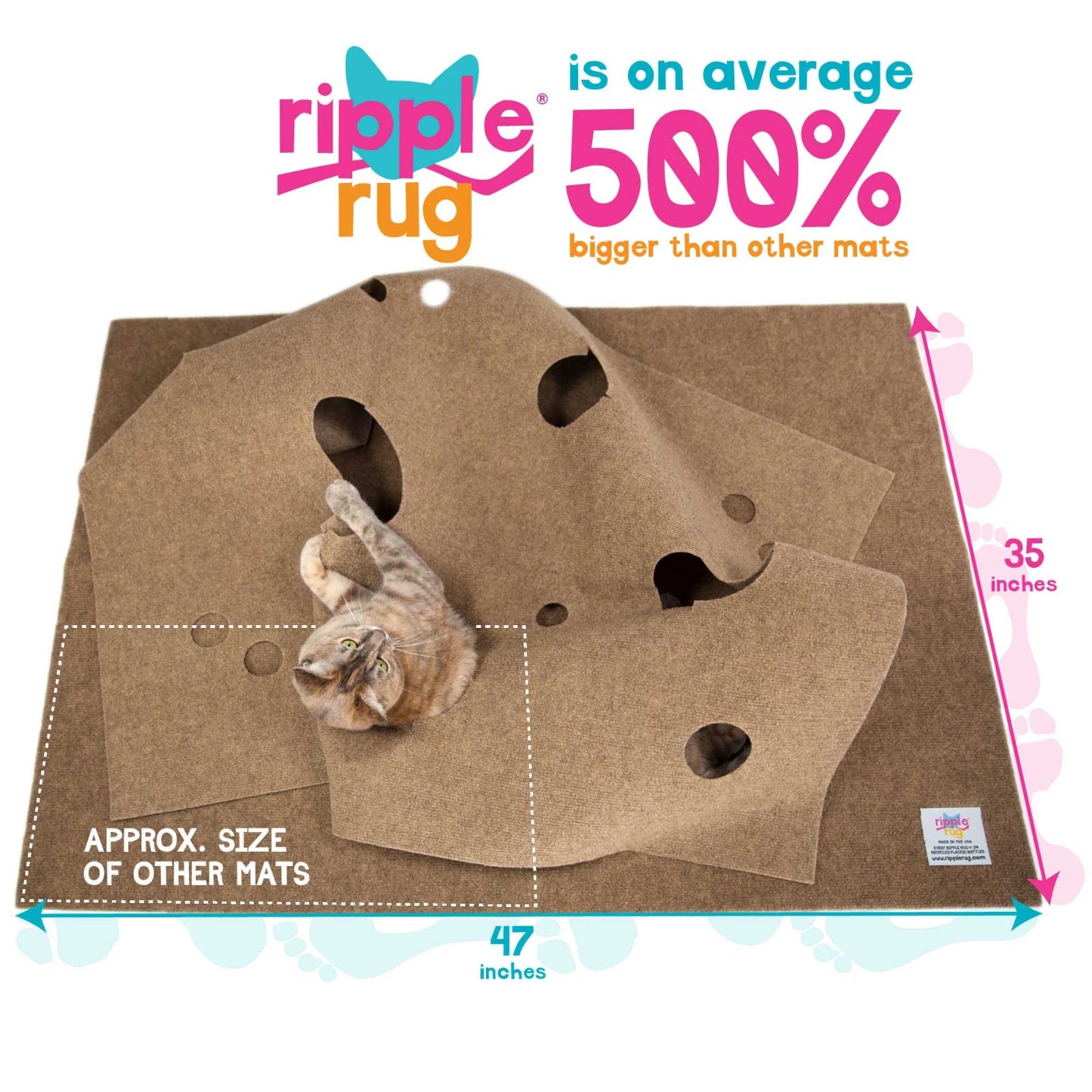 💥Factory Direct Sales🐱Cat Activity Play Mat - A Play Space For Cats to Express Their Natural Hunting Instincts