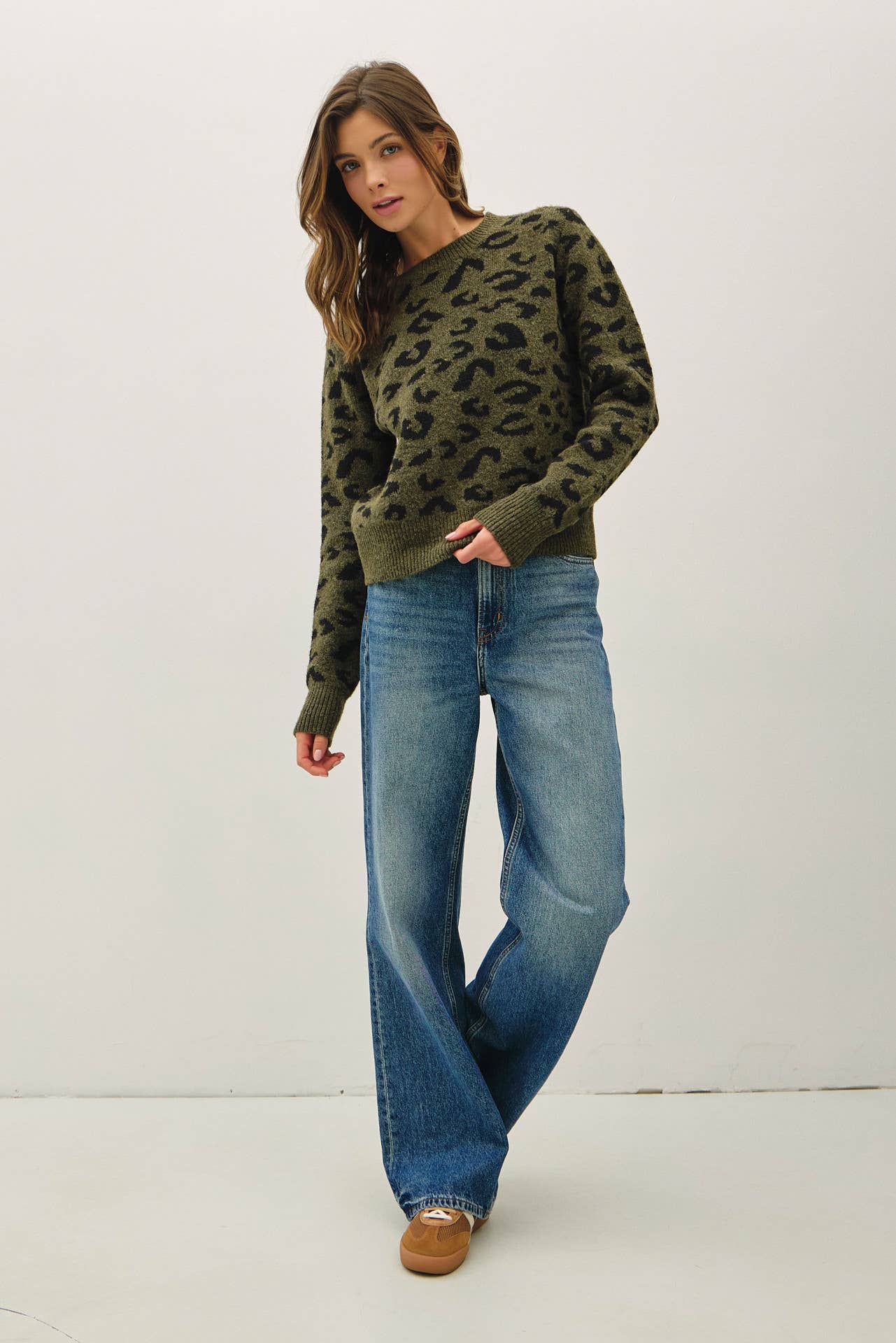 Leopard jaquard Sweater