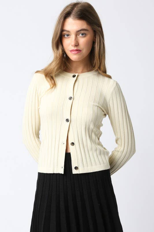 Haley Knit Button Top: Burgundy