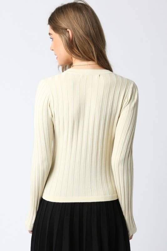 Haley Knit Button Top: Burgundy