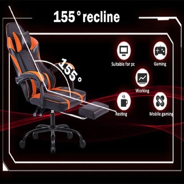 Gaming Chair Ergonomic Computer Office Chair Recliner Swivel Seat