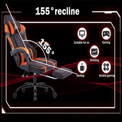 Gaming Chair Ergonomic Computer Office Chair Recliner Swivel Seat