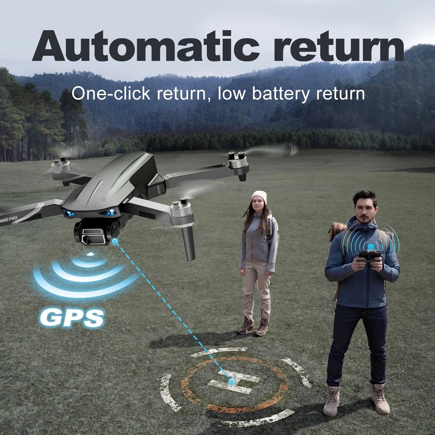 🎉✨ 2025 New Year Special Offer! ✨🔥 - 4K Drone With Camera Quadcopter GPS WIFI 50 Mins Flight Time Brushless Motor