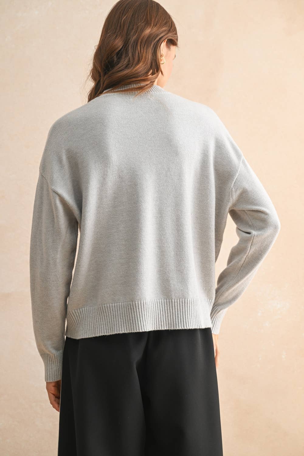 Red Mock Neck Sweater