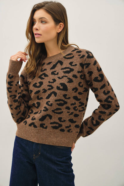 Leopard jaquard Sweater