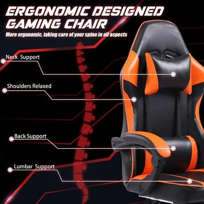 Gaming Chair Ergonomic Computer Office Chair Recliner Swivel Seat