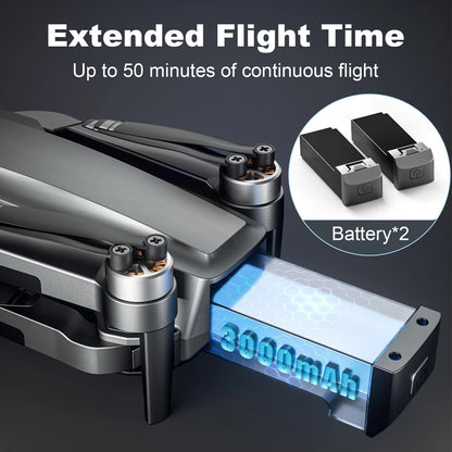 🎉✨ 2025 New Year Special Offer! ✨🔥 - 4K Drone With Camera Quadcopter GPS WIFI 50 Mins Flight Time Brushless Motor