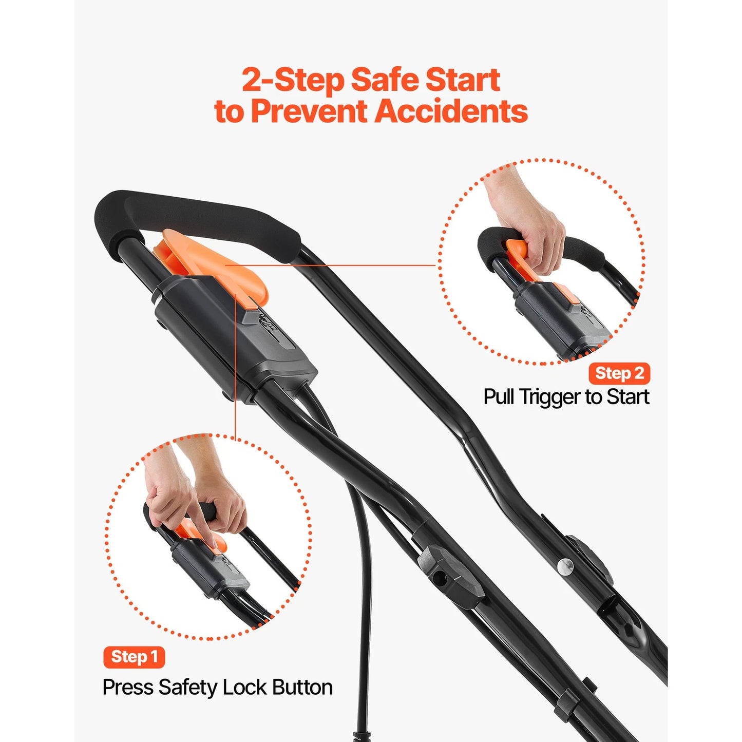 Uimoso 17 in Electric Snow Blower 12A Motor Snow Shovel, 20 ft Throwing Distance