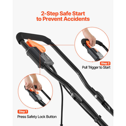 Uimoso 17 in Electric Snow Blower 12A Motor Snow Shovel, 20 ft Throwing Distance