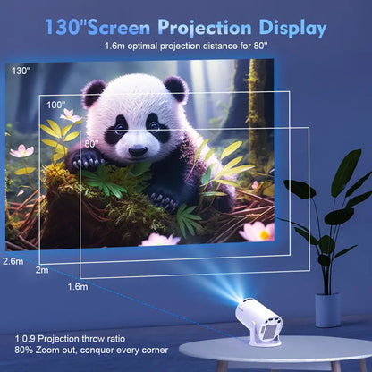 4K Mini Projector 20000 Lumen LED 1080P WiFi Bluetooth UHD Portable Home Theater