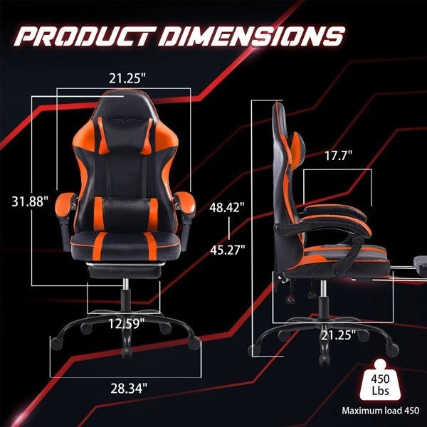 Gaming Chair Ergonomic Computer Office Chair Recliner Swivel Seat