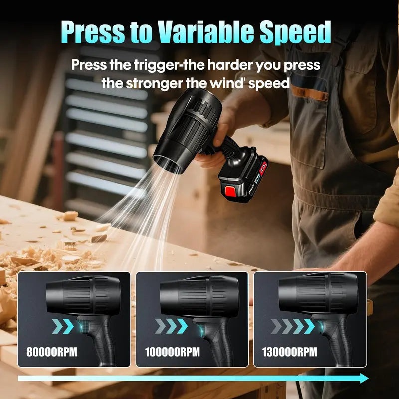 🔥 Black Friday Deal! Steelite Cordless Leaf Blower – Power, Freedom & Clean in Seconds!