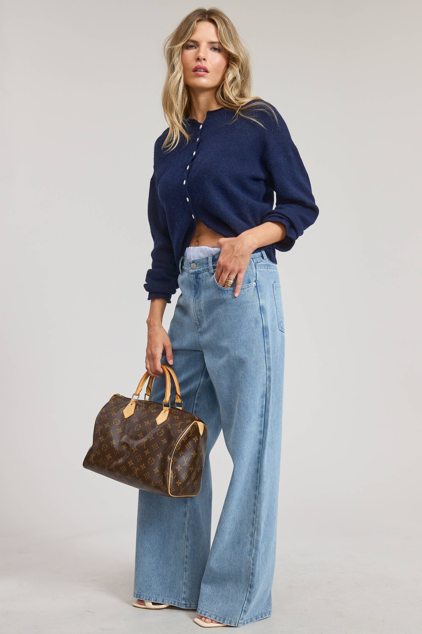 Essential Button Down Cardigan Top