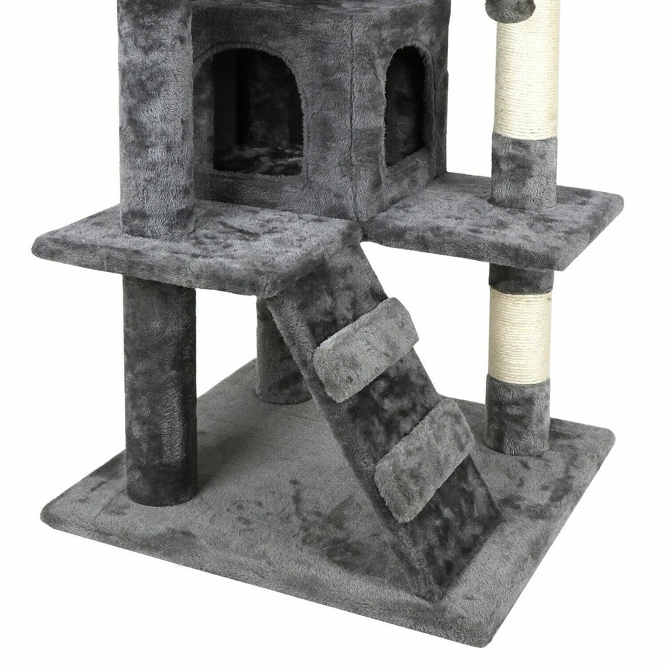 Cat Tree Tower 55" STURDY Activity Center Large Playing House Condo For Rest