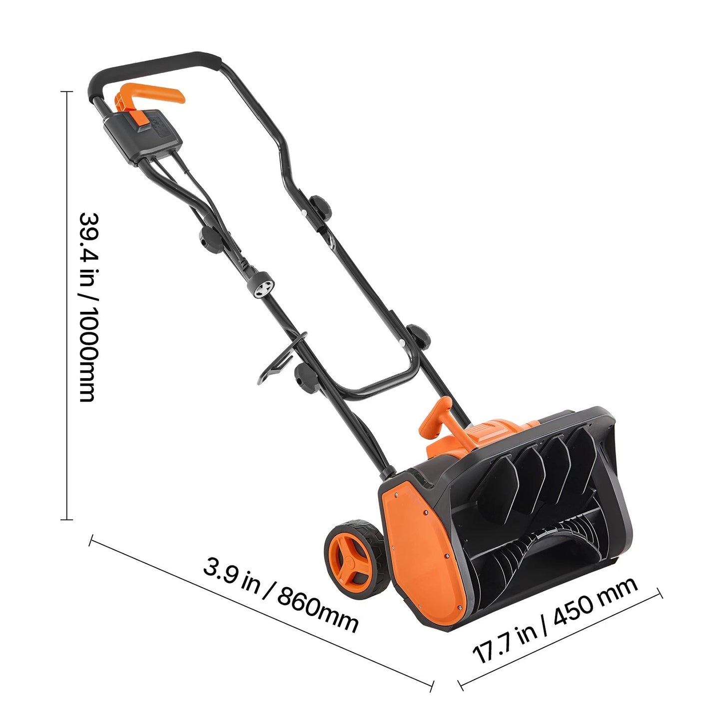 Uimoso 17 in Electric Snow Blower 12A Motor Snow Shovel, 20 ft Throwing Distance