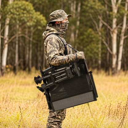 Danrelax Heated Camo Swivel Hunting Chair with Gun Rest & Detachable Cover – 330lb Weight Capacity