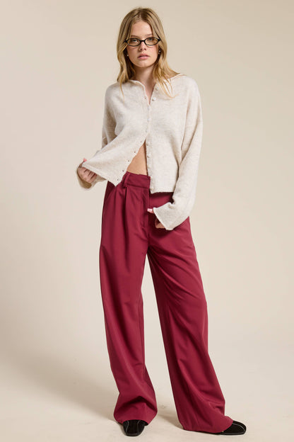 Essential Button Down Cardigan Top: