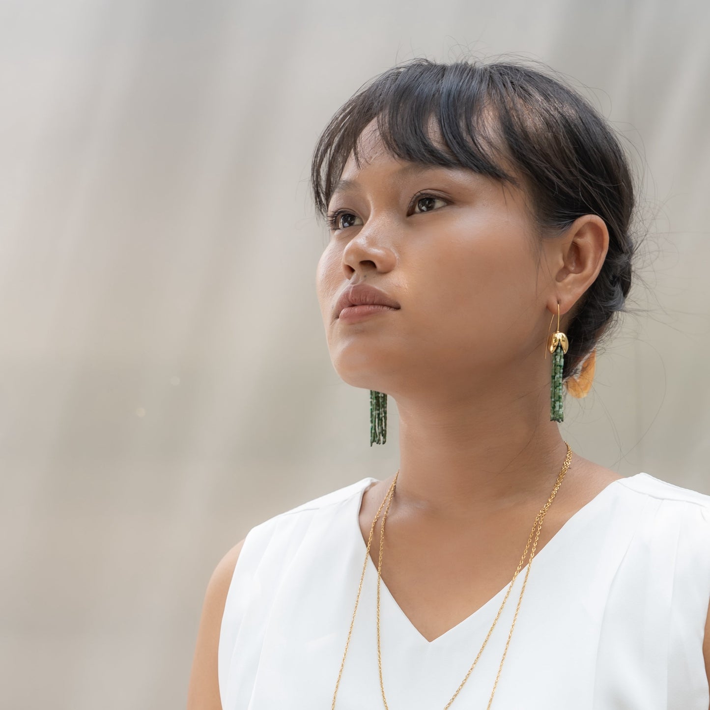 Grounded Hope Tassel Earring - Gold