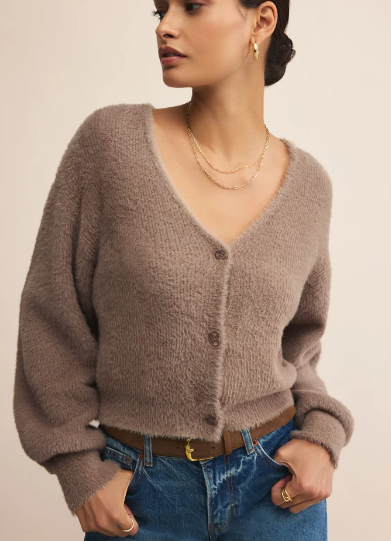 Fluffy Cardigan Sweater