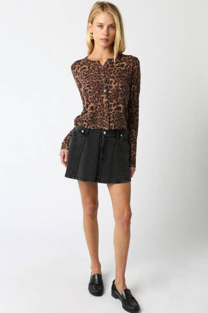 Christine Leopard Knit Top