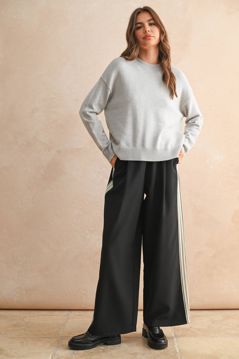 Red Mock Neck Sweater