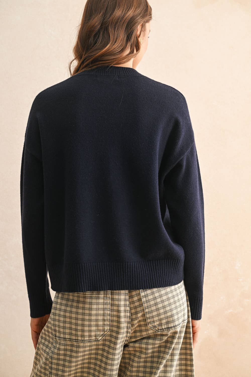 Red Mock Neck Sweater