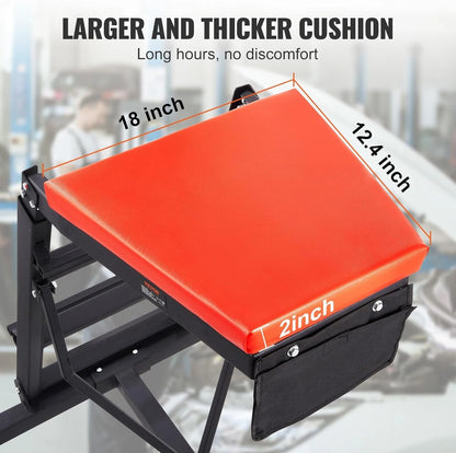 Top Automotive Creeper, with Adjustable Height 45.7" to 48-64 inch