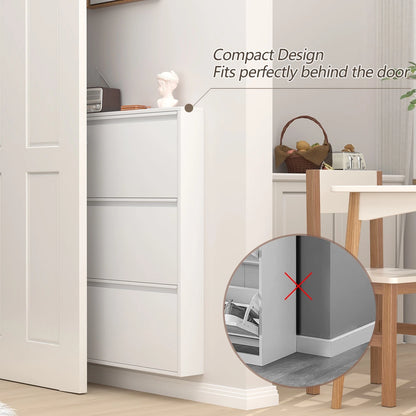 Ez Thin Metal Entrance Shoe Rack – 3 Doors