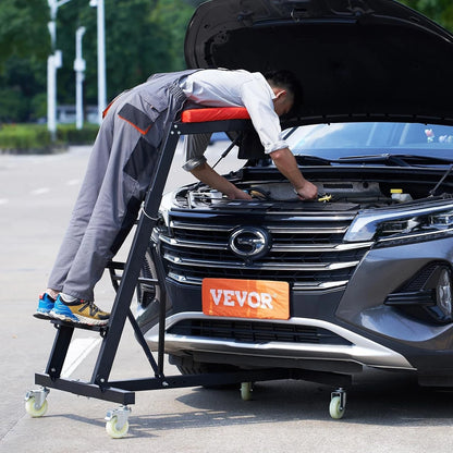 Top Automotive Creeper, with Adjustable Height 45.7" to 48-64 inch